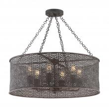 Crystorama JAS-A5016-FB - Jasmine 6 Light Forged Bronze Chandelier