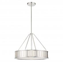 Crystorama KEN-8304-PN - Kendal 4 Light Polished Nickel Chandelier