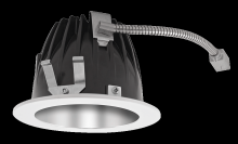 RAB Lighting NDLED6RD-80N-S-W - RECESSED DOWNLIGHTS 20 LUMENS NDLED6RD 6 INCH ROUND UNIVERSAL DIMMING 80 DEGREE BEAM SPREAD 4000K