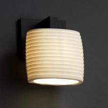 Justice Design Group POR-8931-30-WAVE-MBLK - Modular 1-Light Wall Sconce (ADA)