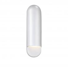 Justice Design Group CER-5630W-WHT - Large ADA Capsule Outdoor Wall Sconce