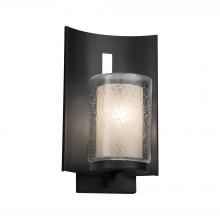 Justice Design Group FSN-7591W-10-WEVE-MBLK - Embark 1-Light Outdoor Wall Sconce