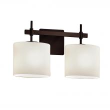 Justice Design Group FSN-8412-30-OPAL-DBRZ - Union 2-Light Bath Bar