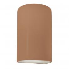 Justice Design Group CER-5265W-ADOB - Large ADA Outdoor LED Cylinder - Open Top & Bottom