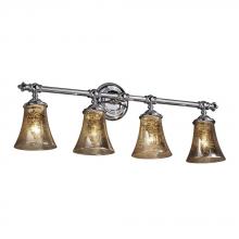 Justice Design Group FSN-8524-20-MROR-DBRZ - Tradition 4-Light Bath Bar