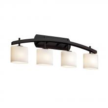 Justice Design Group FSN-8594-20-MROR-MBLK - Archway 4-Light Bath Bar