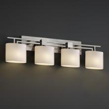 Justice Design Group FSN-8704-10-OPAL-DBRZ - Aero 4-Light Bath Bar