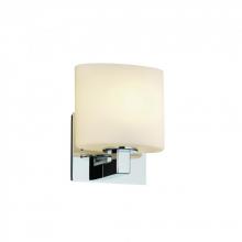 Justice Design Group FSN-8931-30-OPAL-MBLK - Modular 1-Light Wall Sconce (ADA)