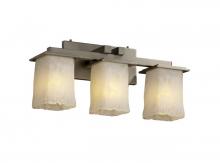 Justice Design Group GLA-8673-26-CLRT-NCKL - Montana 3-Light Bath Bar