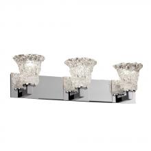 Justice Design Group GLA-8923-16-GLDC-NCKL - Modular 3-Light Bath Bar