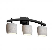 Justice Design Group POR-8593-10-SAWT-DBRZ - Archway 3-Light Bath Bar