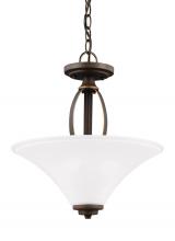 Generation Lighting 7713202EN3-715 - Metcalf Two Light Semi-Flush Convertible Pendant