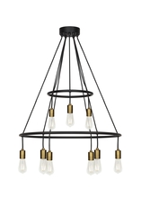 Generation Lighting CH1077BLAB - Tae 9 Chandelier