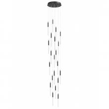 Avenue Lighting HF2021-SNW-BK - Main St. Snow Collection Black 21 Light Pendant Fixture