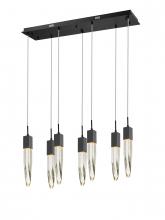 Avenue Lighting HF1900-7-AP-BK - The Original Aspen Collection Black 7 Light Pendant Fixture