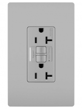 Legrand Radiant 2097TRNAGRY - radiant? Tamper-Resistant 20A Duplex Self-Test GFCI Receptacle, NAFTA Compliant, Gray