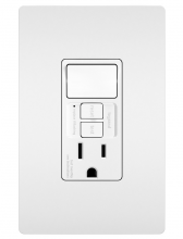 Legrand Radiant 1597SWTTRWCCD4 - radiant® Combination Single Pole Switch and Tamper-Reistant 15A Duplex Self-Test GFCI Receptacles wi