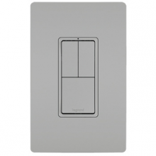 Legrand Radiant RCD113GRY - radiant® Two Single-Pole Switches and Single Pole/3-Way Switch, Gray