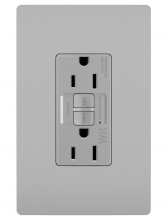 Legrand Radiant 1597TRWRGRY - radiant® Tamper-Resistant Weather-Resistant 15A Duplex Self-Test GFCI Receptacles with SafeLock® Pro