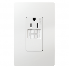 Legrand Radiant 1597TRSGLW - radiant? Tamper-Resistant 15A Simplex Self-Test GFCI Receptacles with SafeLock? Protection, White