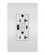 Legrand Radiant 2097TRUSBACWC4 - radiant? Tamper-Resistant 20A Duplex Self-Test GFCI Receptacles with SafeLock? Protection, Type A/C (4 pack)