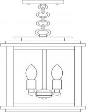 Arroyo Craftsman BOH-8AE-MB - 8" Bournemouth Pendant