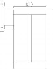 Arroyo Craftsman SAB-9DD-RC - 9" Santorini Wallmount