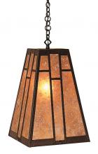 Arroyo Craftsman AH-12AM-S - 12" asheville hanging pendant