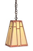 Arroyo Craftsman AH-8M-BZ - 8" asheville hanging pendant