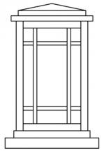 Arroyo Craftsman AVC-6TN-VP - 6" avenue column mount