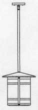 Arroyo Craftsman BSH-11LGW-VP - 11" berkeley long body stem hung pendant