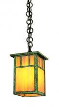 Arroyo Craftsman HH-4LAGW-BZ - 4" huntington one light pendant with classic arch overlay