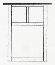 Arroyo Craftsman MW-15TCR-P - 15" mission flush wall mount with T-bar overlay