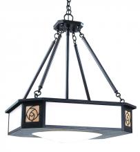 Arroyo Craftsman SCCH-21REC-S - 21" saint clair inverted chandelier