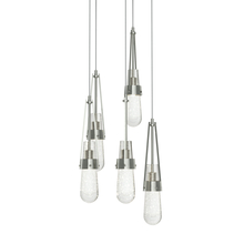 Hubbardton Forge 131120-SKT-LONG-85-YG0434 - Link 5-Light Blown Glass Pendant