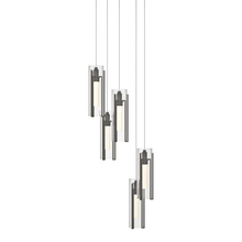 Hubbardton Forge 131124-SKT-LONG-07-ZM0065 - Exos Glass 5-Light Pendant