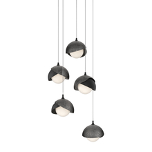 Hubbardton Forge 131125-SKT-LONG-10-89-GG0711 - Brooklyn 5-Light Double Shade Pendant