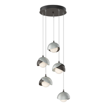 Hubbardton Forge 131125-SKT-STND-14-82-GG0711 - Brooklyn 5-Light Double Shade Pendant