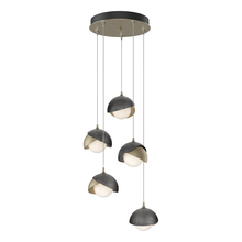 Hubbardton Forge 131125-SKT-STND-84-89-GG0711 - Brooklyn 5-Light Double Shade Pendant