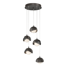 Hubbardton Forge 131125-SKT-STND-89-14-GG0711 - Brooklyn 5-Light Double Shade Pendant