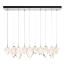 Hubbardton Forge 131145-SKT-STND-82-WP0756 - Chrysalis 10-Light Mixed Crystal Pendant