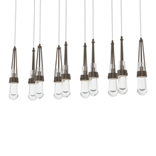 Hubbardton Forge 131207-SKT-LONG-05-ZM0434 - Link 10-Light Clear Glass Pendant