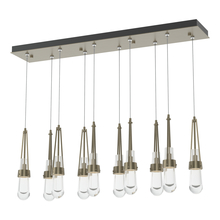 Hubbardton Forge 131207-SKT-STND-84-ZM0434 - Link 10-Light Clear Glass Pendant