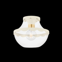 Mitzi by Hudson Valley Lighting H668601-AGB/SCR - ALAINA Semi Flush