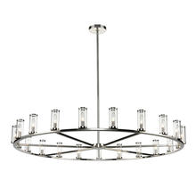 Alora Lighting CH309021PNCG - Revolve Clear Glass/Polished Nickel 21 Light Chandeliers