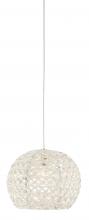 Currey 9000-0909 - Piero White 1-Light Round Mult