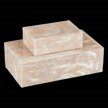 Currey 1200-0800 - Perlas Swirl Box Set of 2